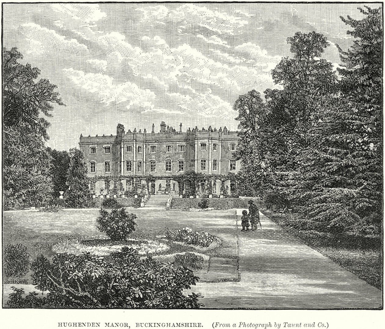 Hughenden Manor, Buckinghamshire (grabado) de English School