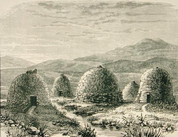 Cabañas en Uig en c.1880, de 