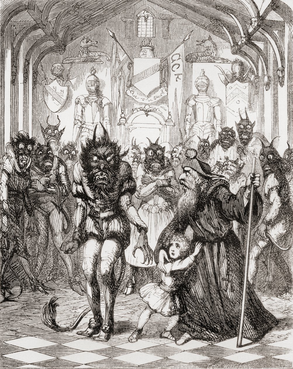 Ilustración después de George Cruikshank para el poema 