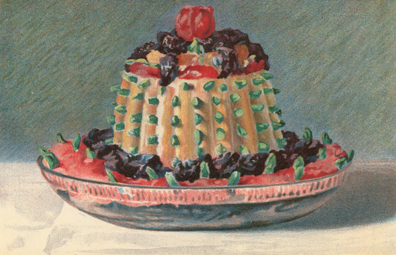 Imperial Tipsy Cake (litografía en color) de English School