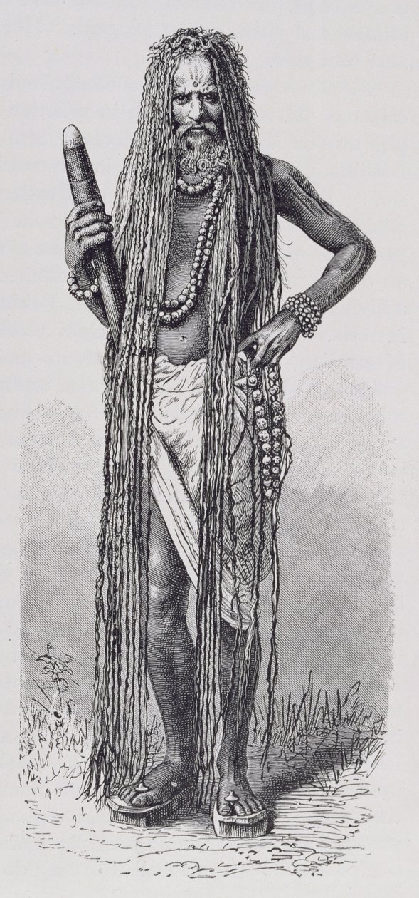 Fakir indio, de La Historia de la Humanidad, Vol.III, por Prof. Friedrich Ratzel de English School