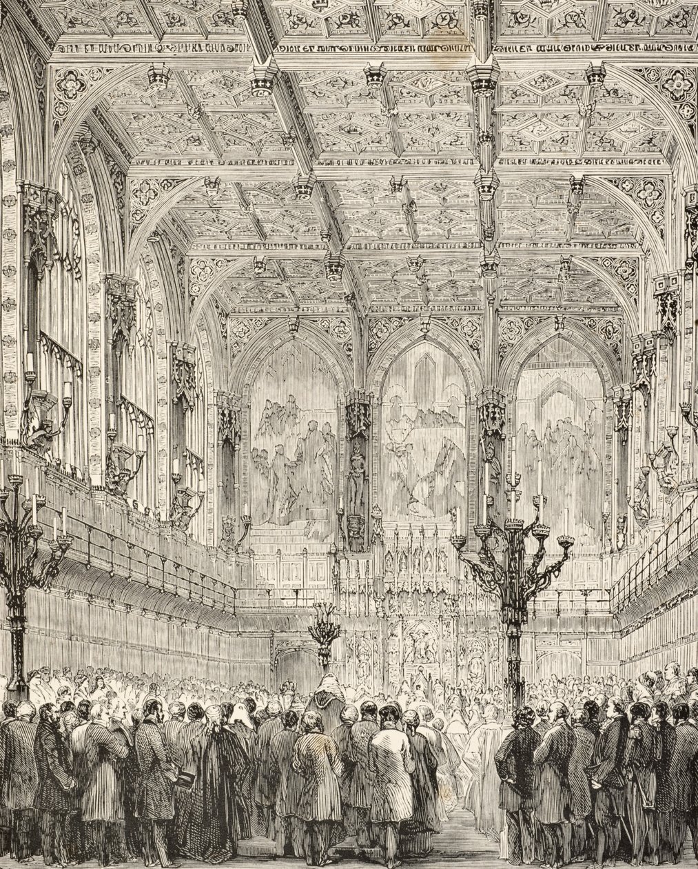 Interior de la Cámara de los Lores, de 