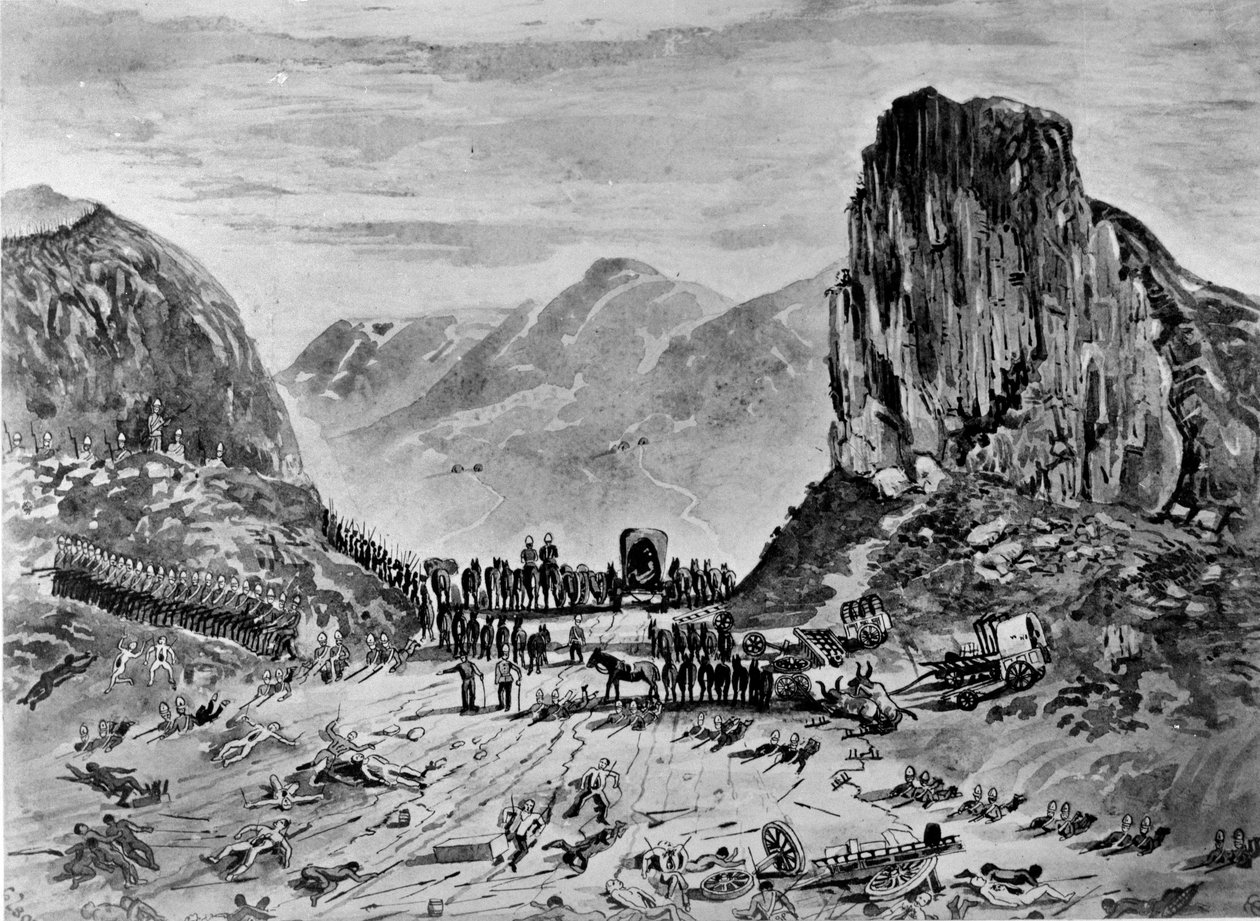 Isandhlwana después de la Batalla, 1879 de English School
