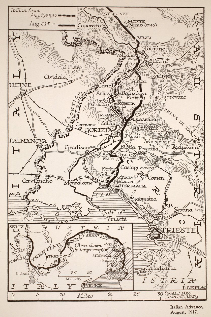 Avance italiano, agosto 1917 de English School