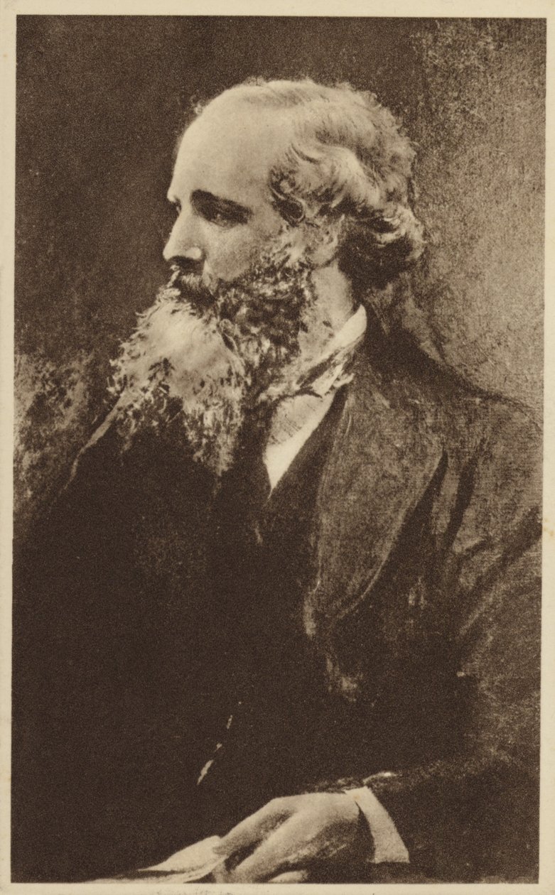 James Clerk Maxwell (1831-1879), físico teórico escocés (litografía) de English School