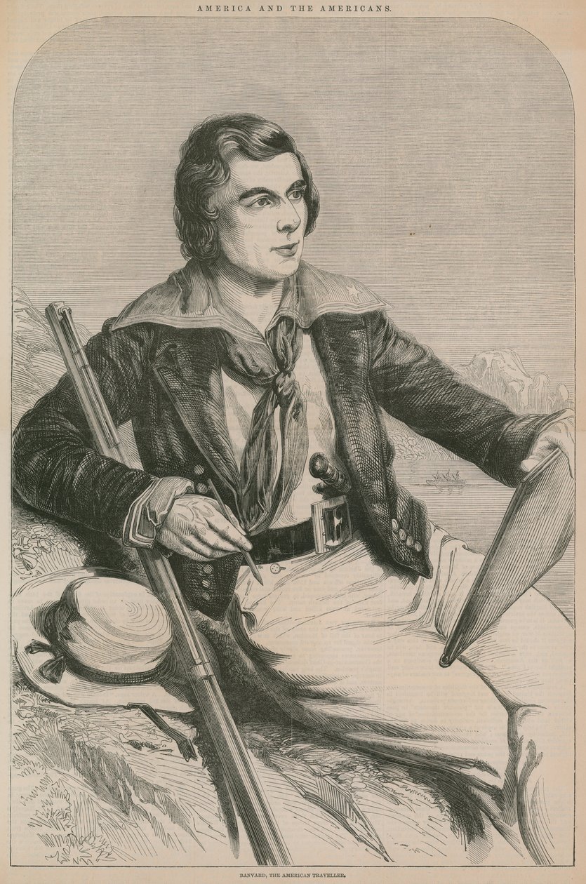 John Banvard, el viajero americano (grabado) de English School