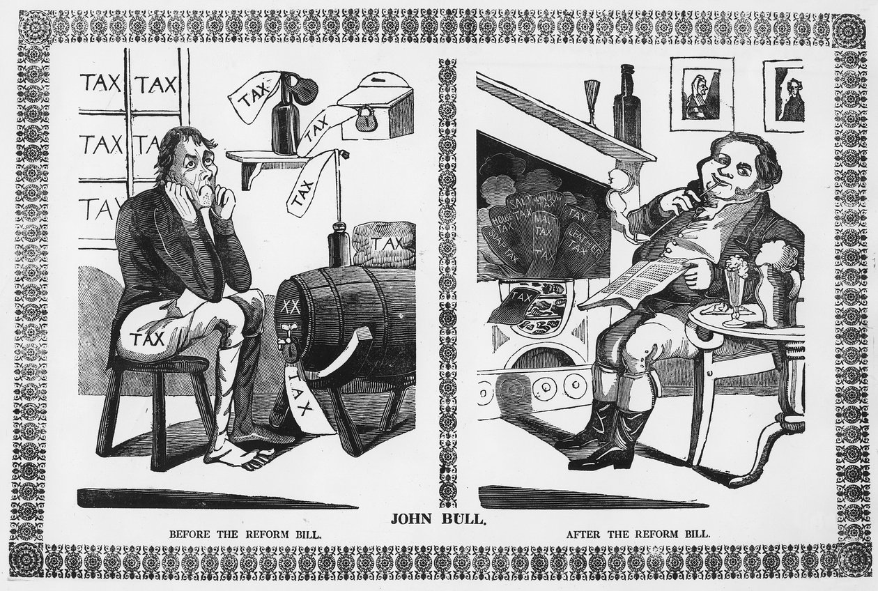 John Bull antes y después de la Ley de Reforma de English School