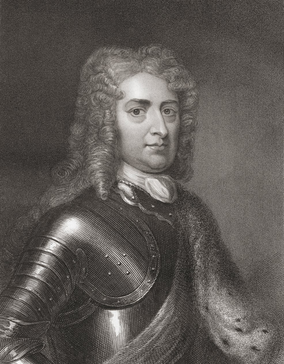 John Churchill (1650-1722) 1er Duque de Marlborough de Gallery of Portraits, publicado en 1833 de English School