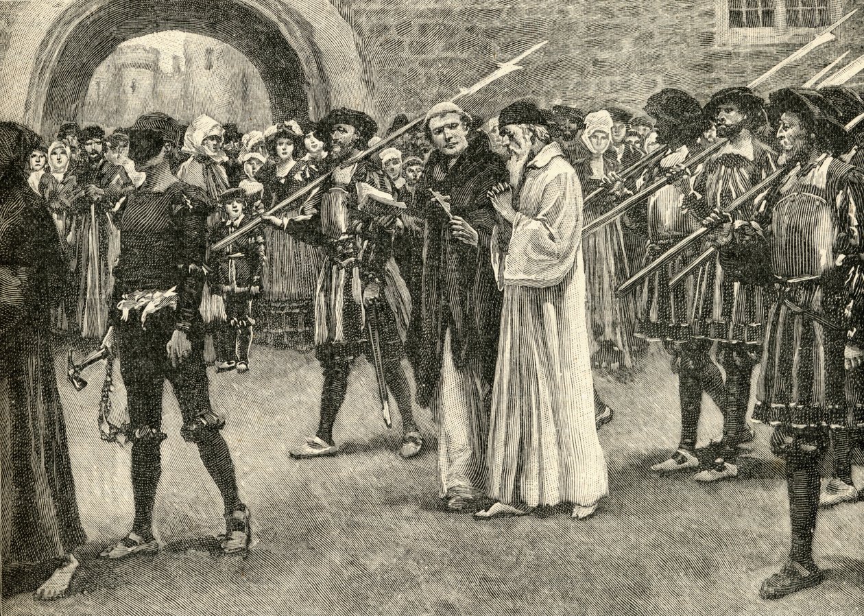 John Frith (1503-33) camino a su martirio de English School