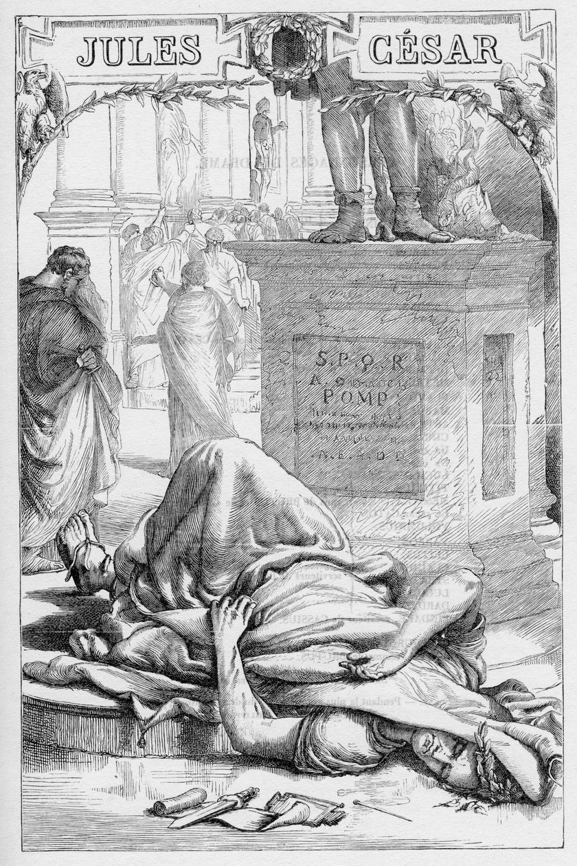 Julio César - Ilustración en “Obras completas de William Shakespeare” 1866 - Las ilustraciones y la forma general de esta edición son tomadas de Cassell
