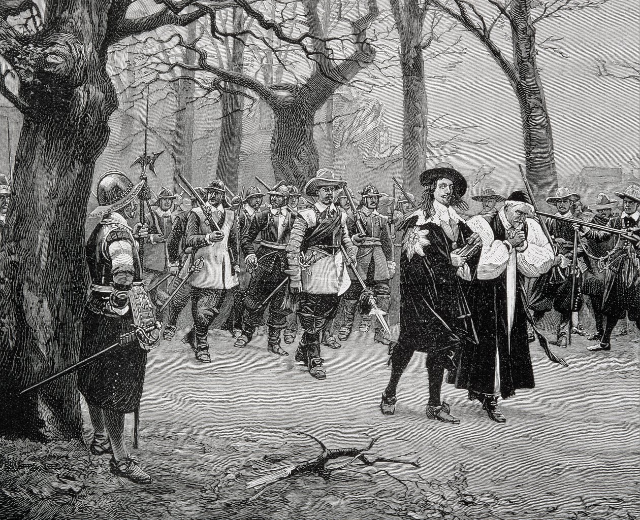El rey Carlos I (1600-49) camino a su ejecución de English School