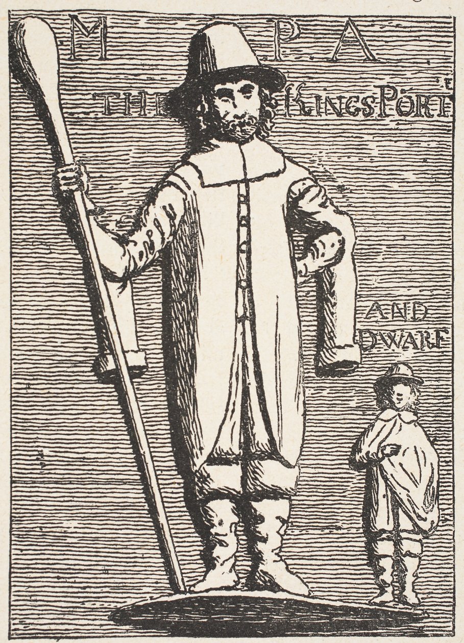El Portero y Enano del Rey Carlos, del antiguo bajorrelieve de English School