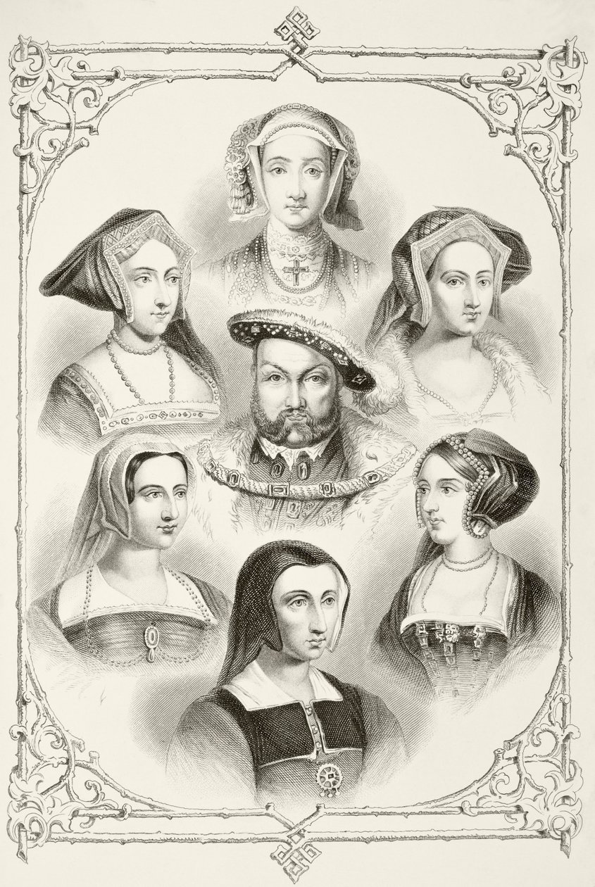 Rey Enrique VIII de Inglaterra y sus seis esposas, de 