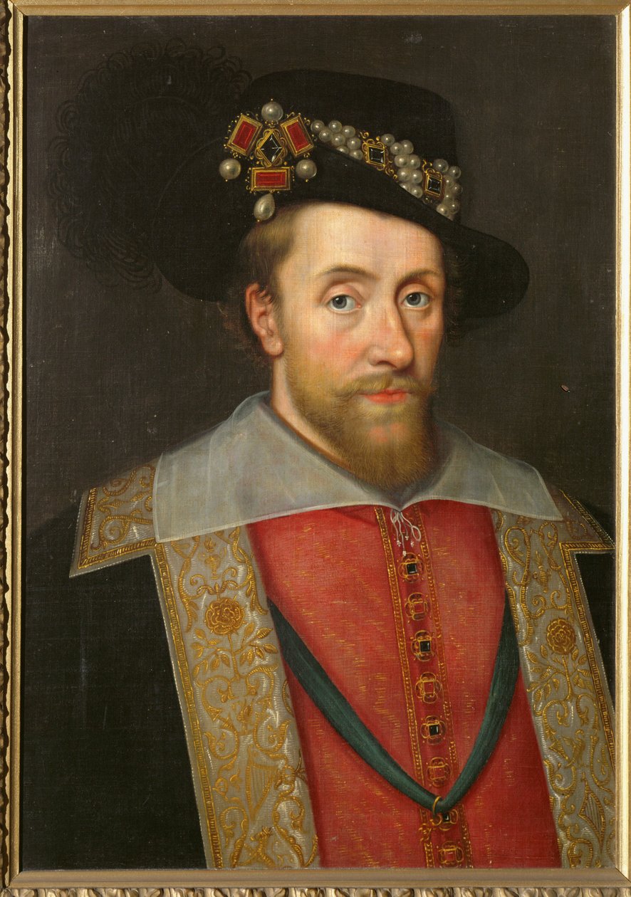 Rey Jaime I de Inglaterra y Escocia ... (pintura sobre lienzo) de English School