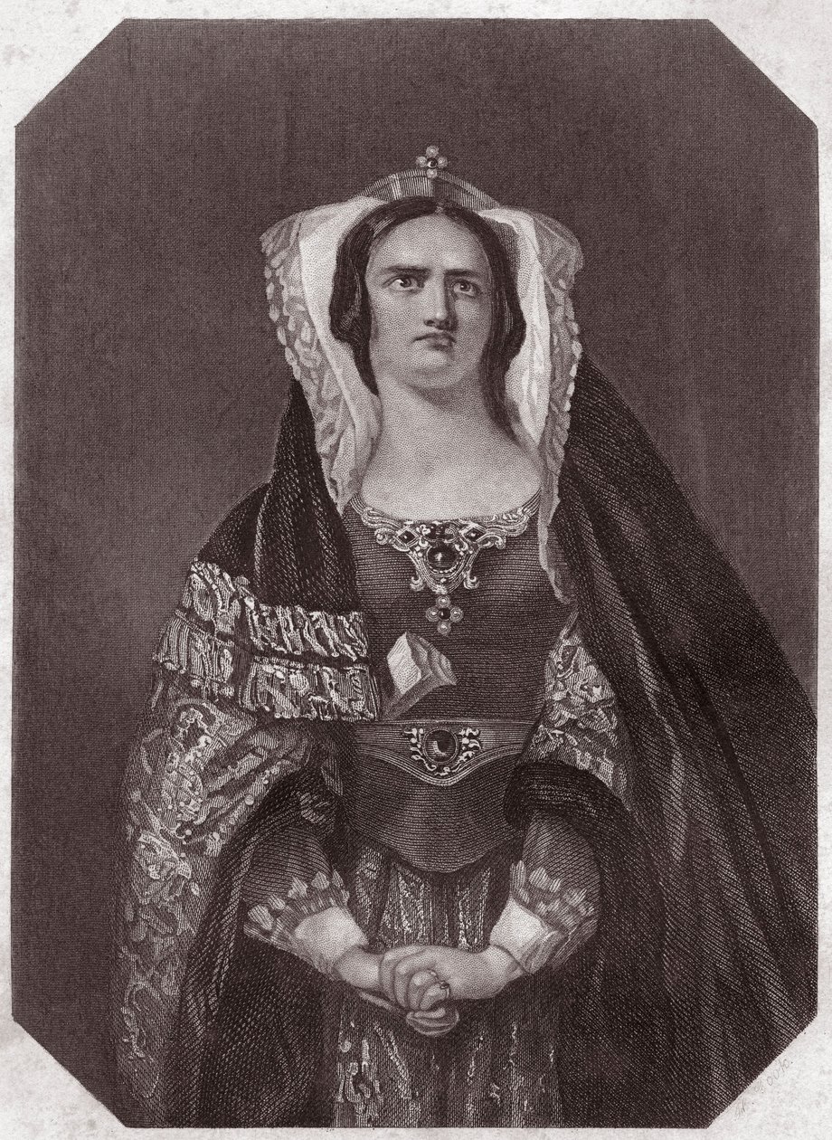 Lady Macbeth (Macbeth) - de la Galería de mujeres de Shakespeare, colección de cuarenta y cinco retratos serios por artistas tempranos de Londres, enriquecidos con avisos críticos y literarios, circa 1838 de English School