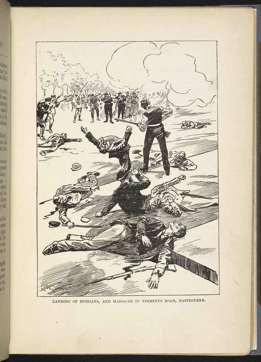Desembarco de rusos y masacre en Terminus Road, Eastbourne