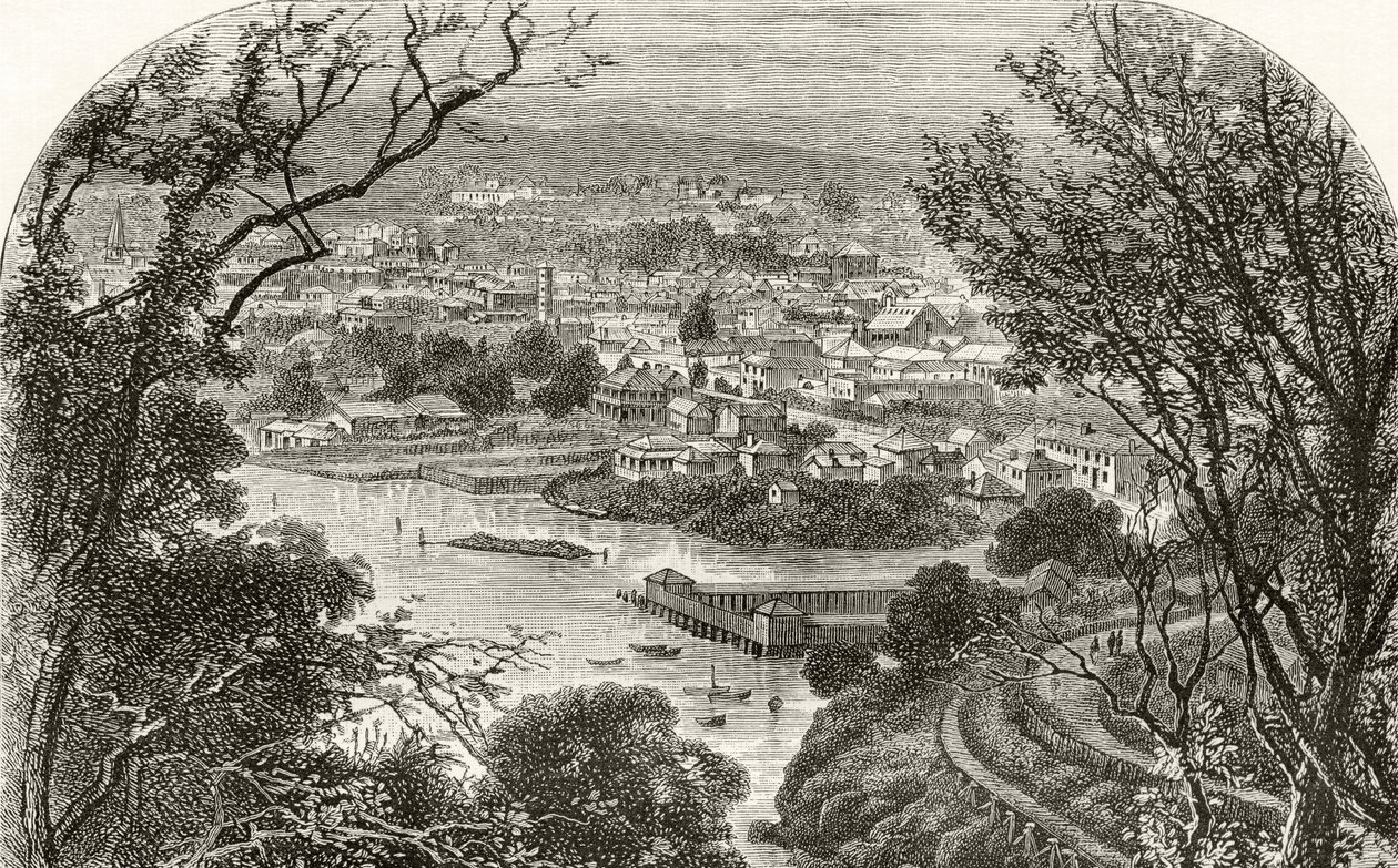 Launceston, Tasmania, c.1880, de 