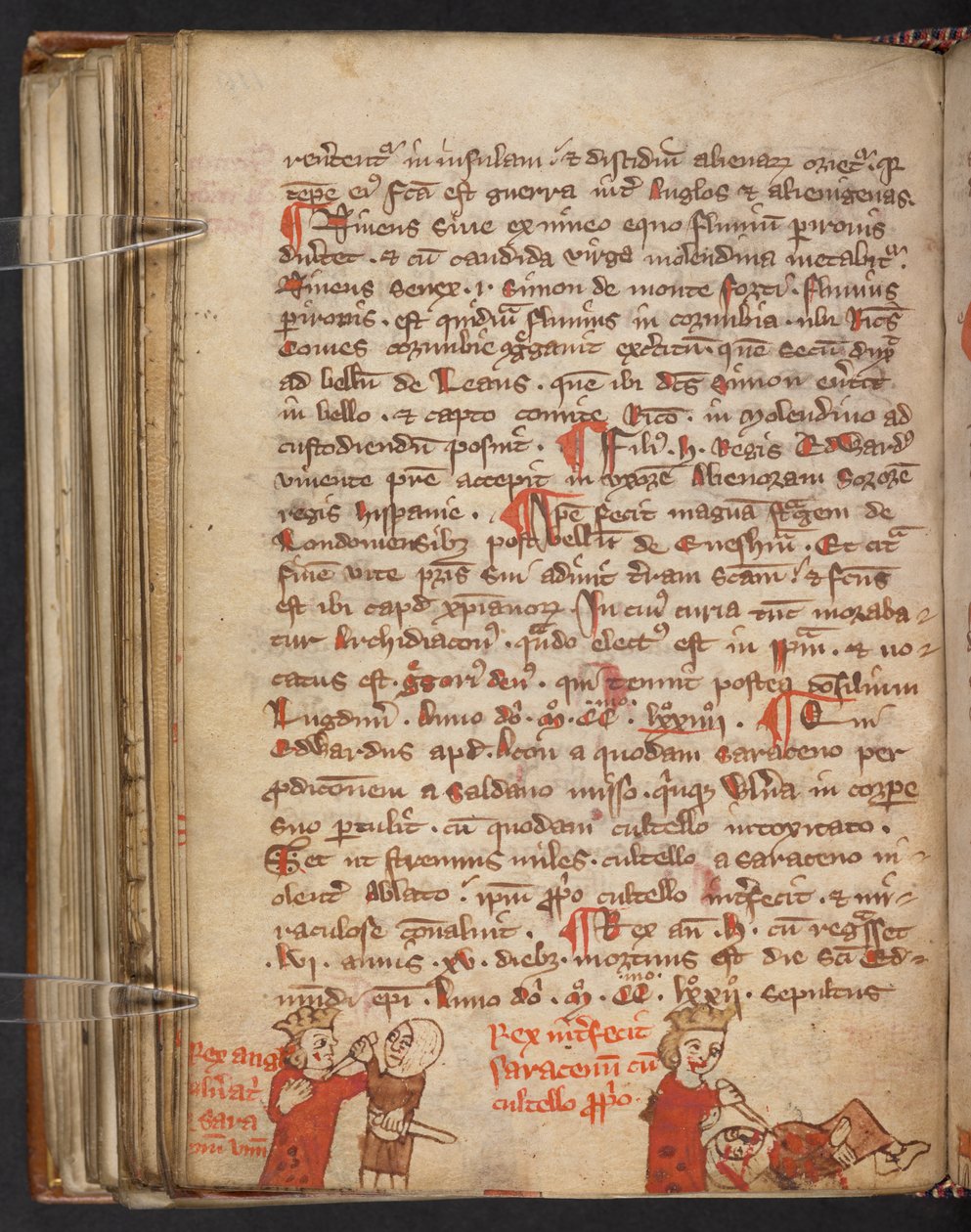 Evangelios de Lindisfarne, Cotton MS Nero A IV, f. 110v (vitela) de English School