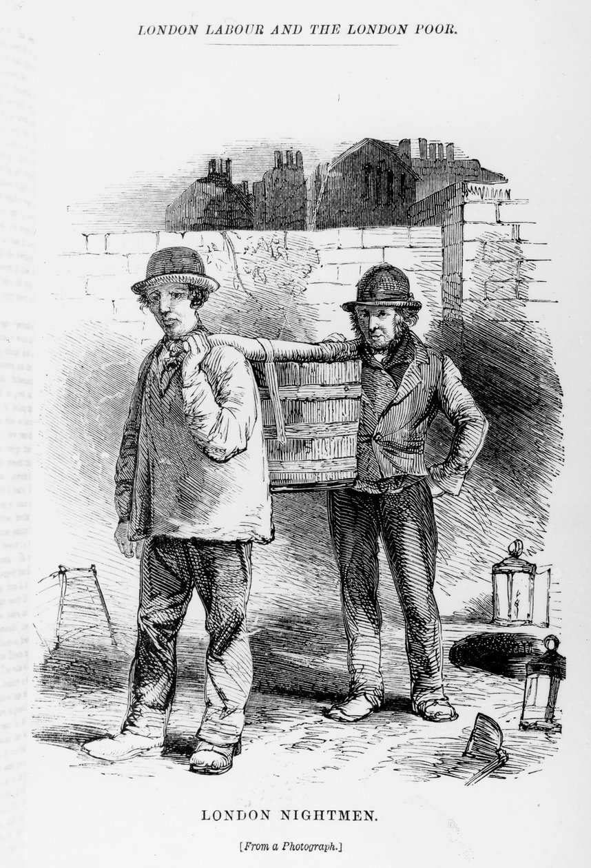 Basureros nocturnos de Londres, ilustración de 