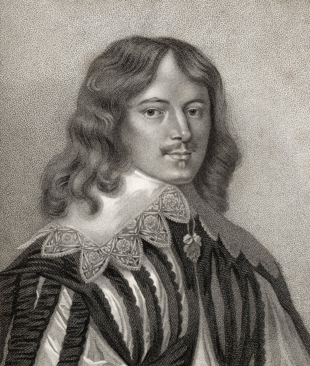 Lucius Cary, grabado por Bocquet, ilustración de 
