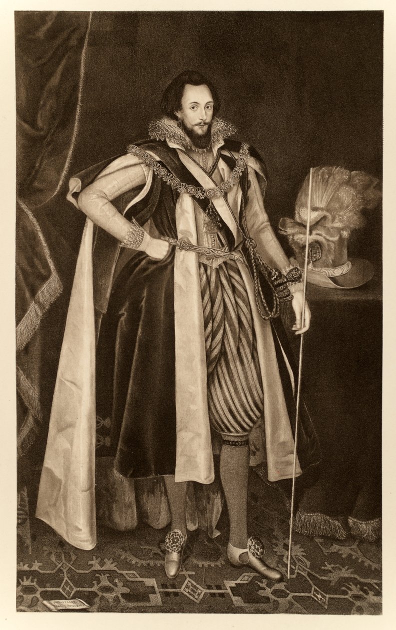 Ludovic Stuart, Segundo Duque de Lennox, de James I y VI, impreso por Manzi Joyant & Co. París, 1904 de English School