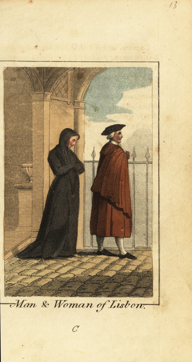 Hombre y mujer de Lisboa, Portugal de English School