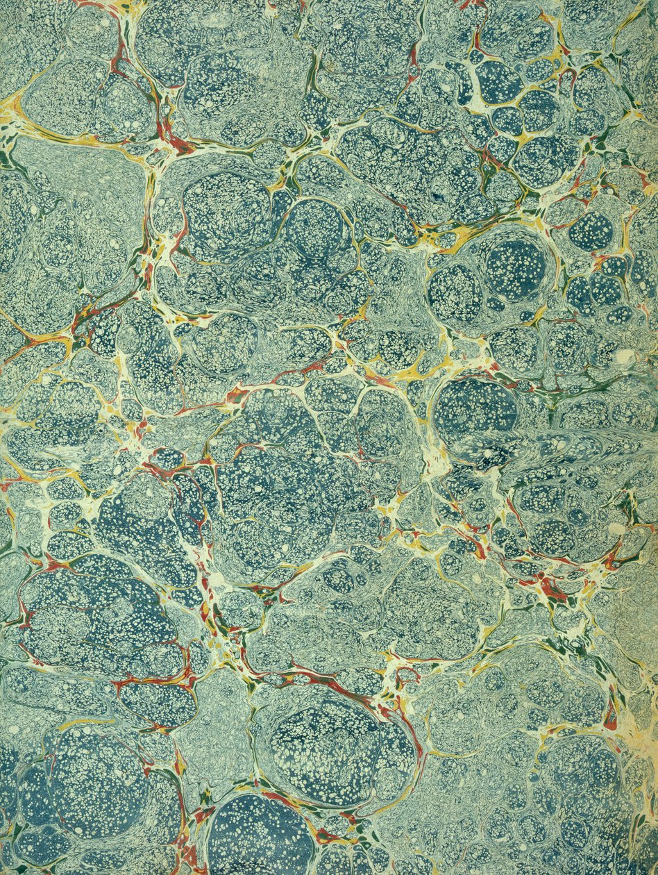 Papel marmoleado, años 1950 de English School