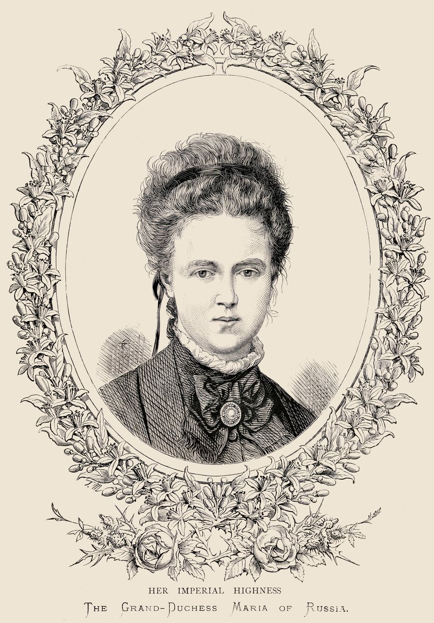 María Alexandrovna (1853-1920) Su Alteza Imperial la Gran Duquesa de Rusia de English School
