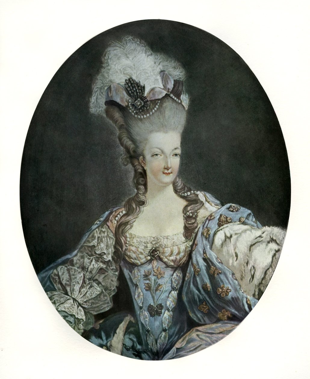 María Antonieta, Reina de Francia (impresión) de English School