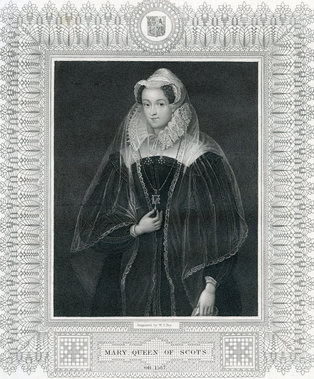 María Reina de Escocia, siglo XIX de English School