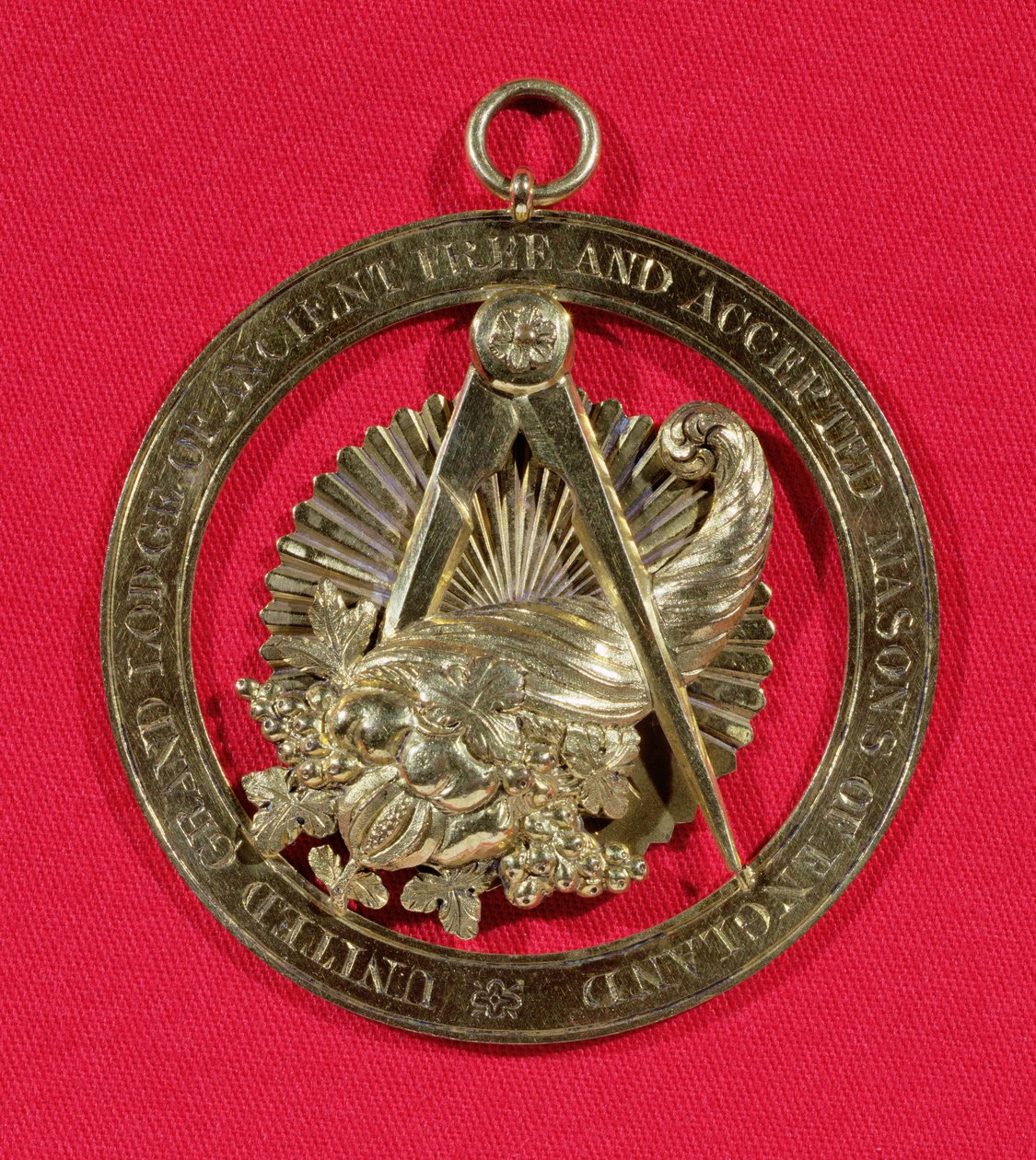 Insignia o joya masónica usada por miembros de la Gran Logia de Mayordomos después de 1841, mediados del siglo XIX de English School