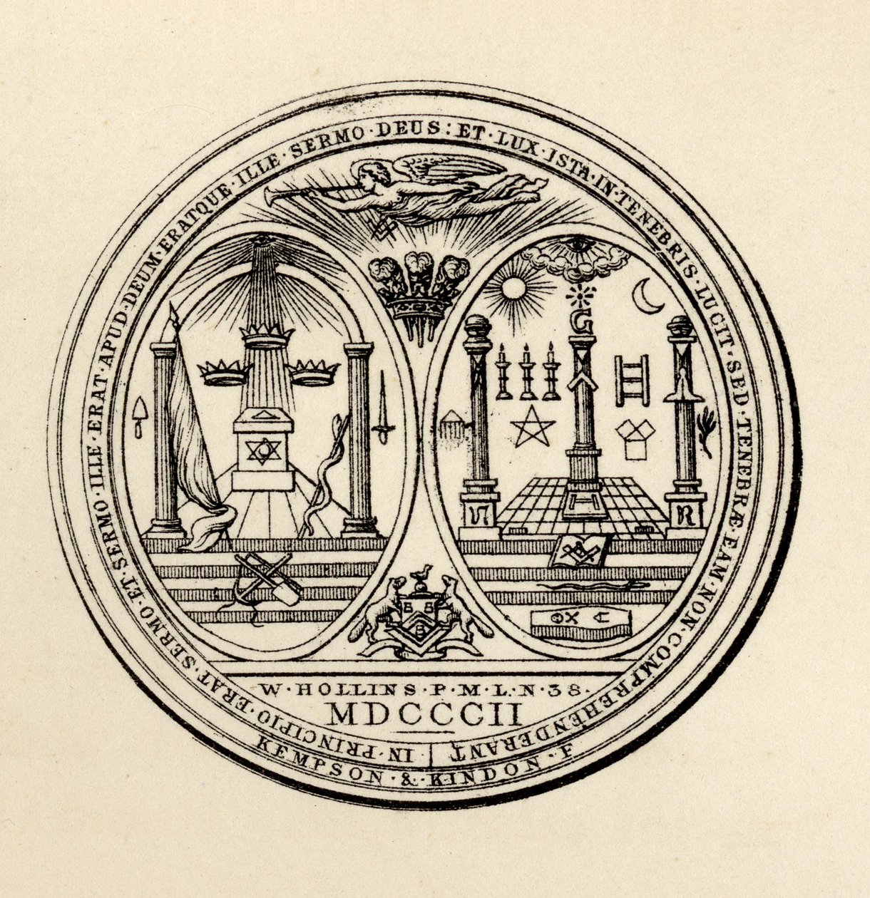 Sello Masónico, 1802, de 