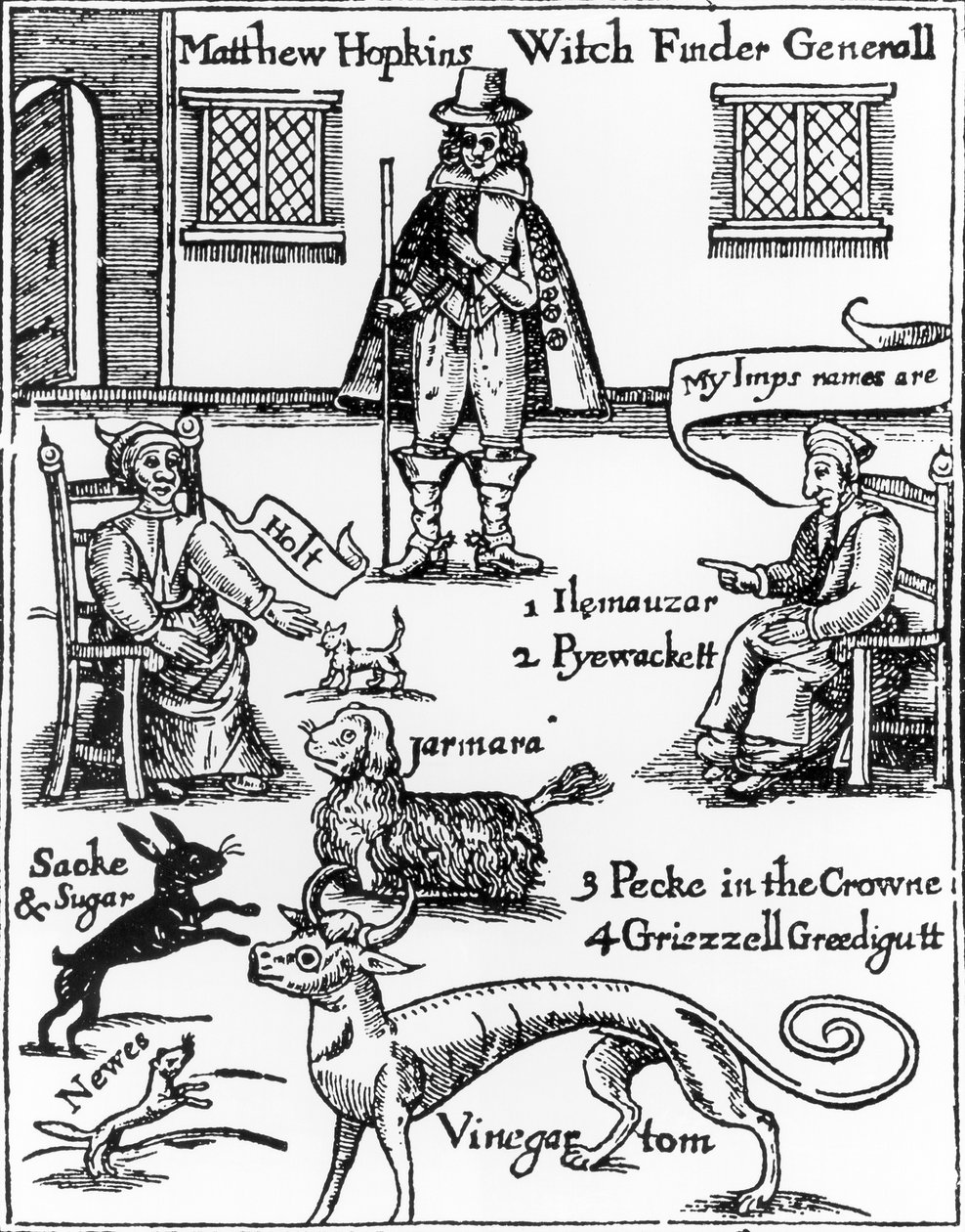 Matthew Hopkins, el cazador de brujas (m.1647) de English School