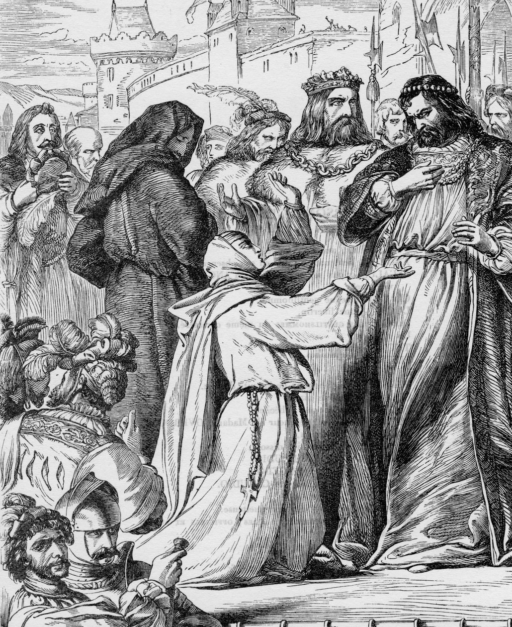Medida por Medida - Ilustración en “Obras completas de William Shakespeare” 1866 - Las ilustraciones y la forma general de esta edición son tomadas del Shakespeare ilustrado de Cassell, publicado en Londres de English School