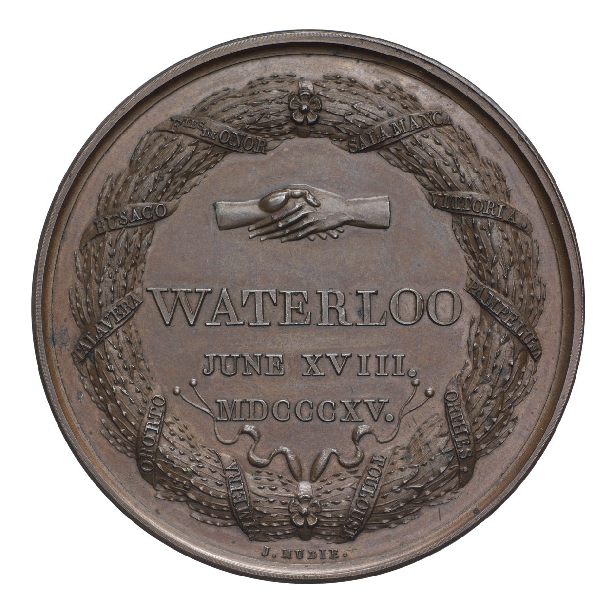 Medalla conmemorativa de la Batalla de Waterloo de English School