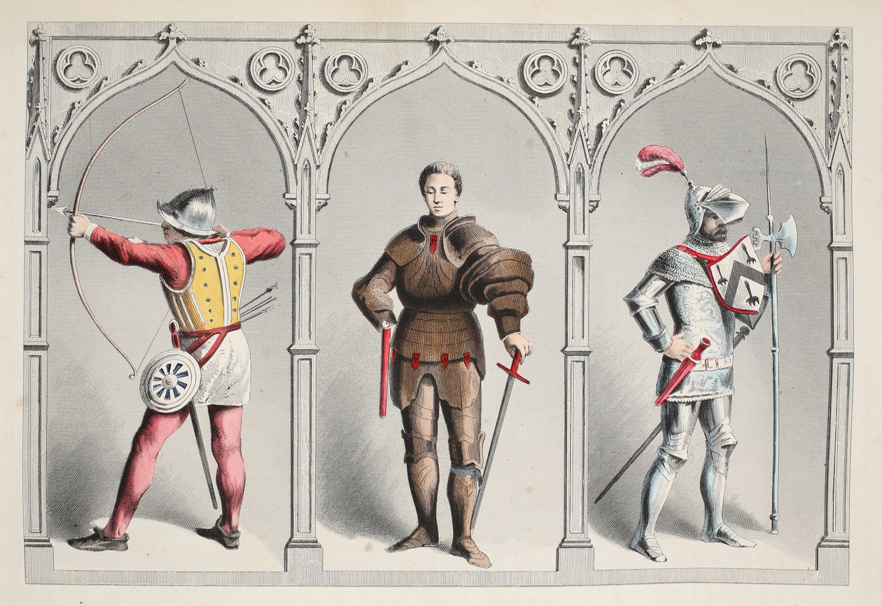 Traje Militar a mediados del Siglo XV de English School