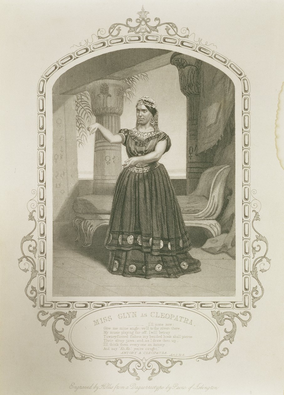 La Srta. Laura Addison como Imogen, en Cimbelino de William Shakespeare (1564-1616) de English School
