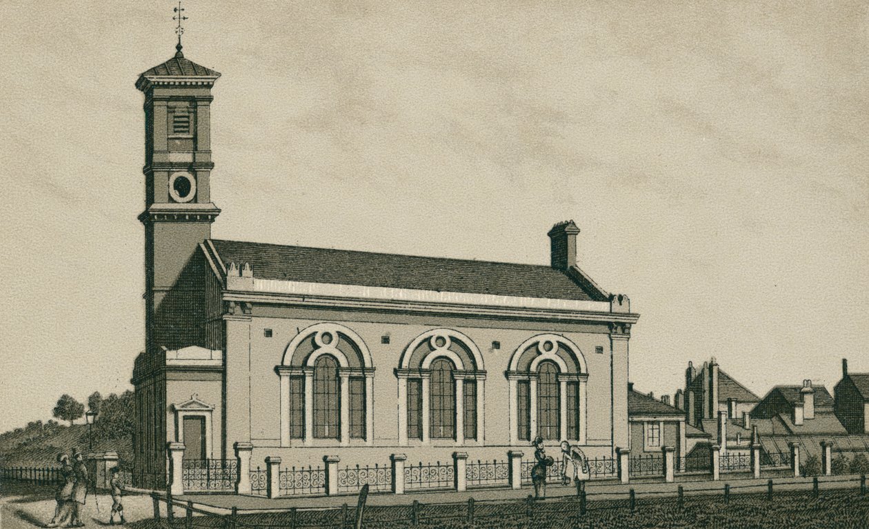 Mission Hall, Dovercourt (litografía) de English School