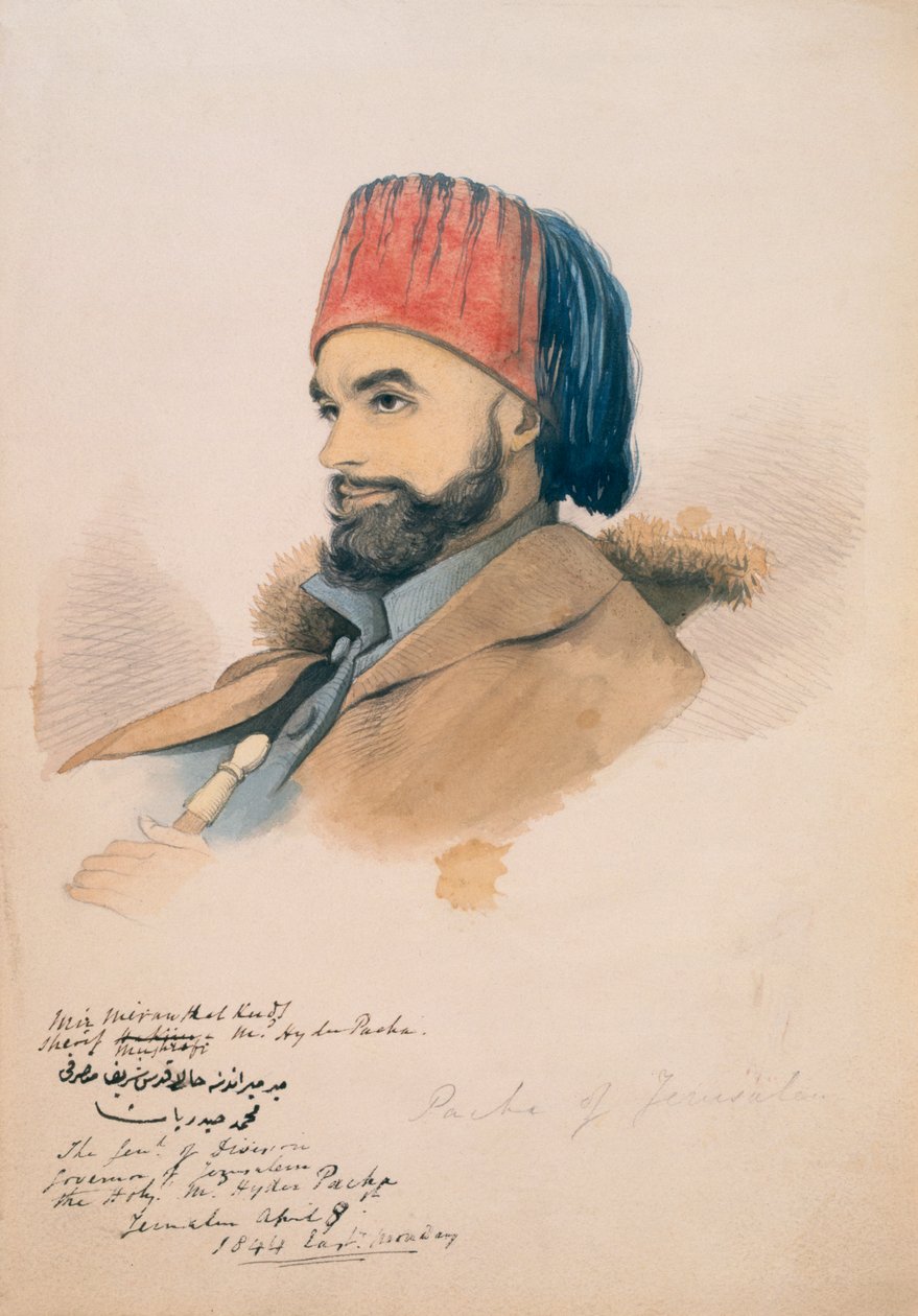 Mohammed Hayder, Pachá de Jerusalén, 1844 de English School
