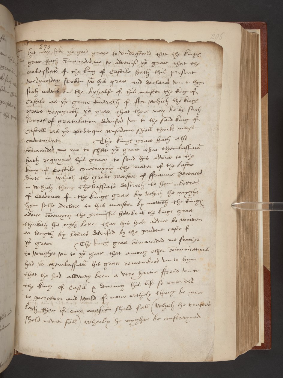 Carta final de Moro a Thomas Wolseley de English School