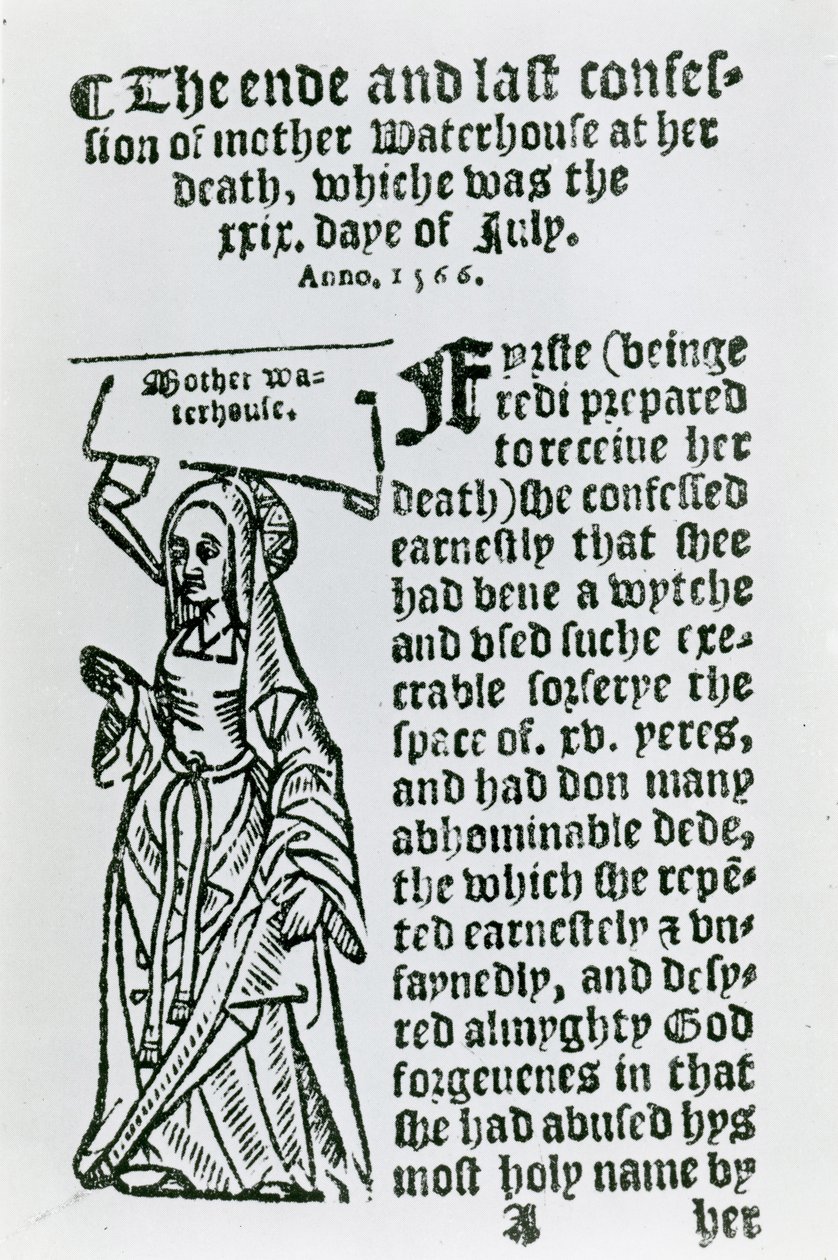 Madre Waterhouse (c.1503-1566), folleto, 1566 de English School