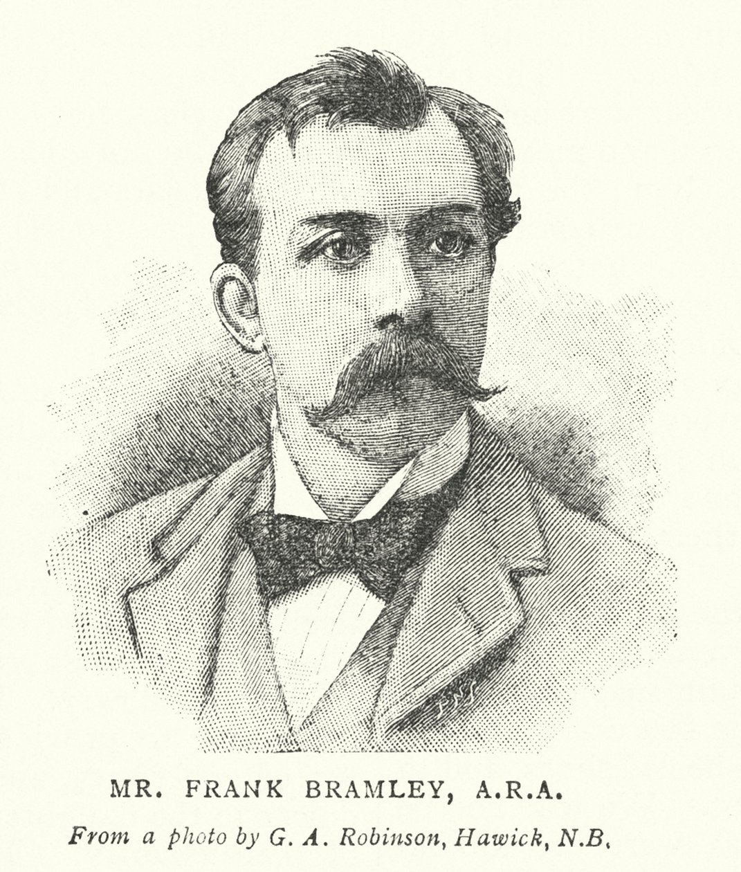 Sr. Frank Bramley, ARA (grabado) de English School