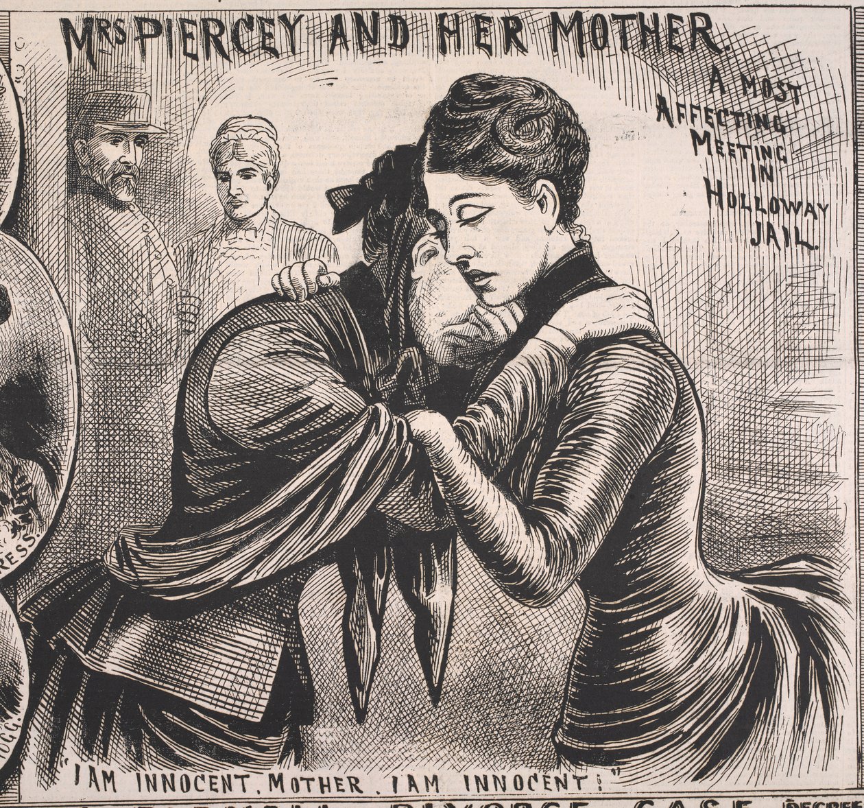 Mrs Piercey and her Mother, Illustrated Police News, 22 de noviembre de 1890 (impresión) de English School