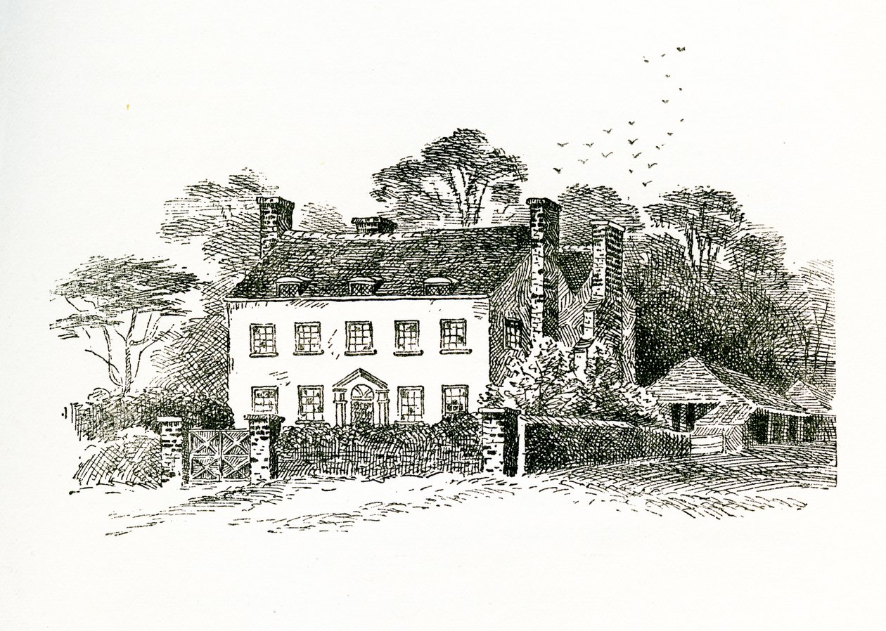 Casa de la Sra. Snookes en Ringmer, Sussex, Inglaterra, 1733 de English School