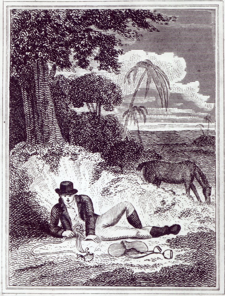 Mungo Park en África, una ilustración de 