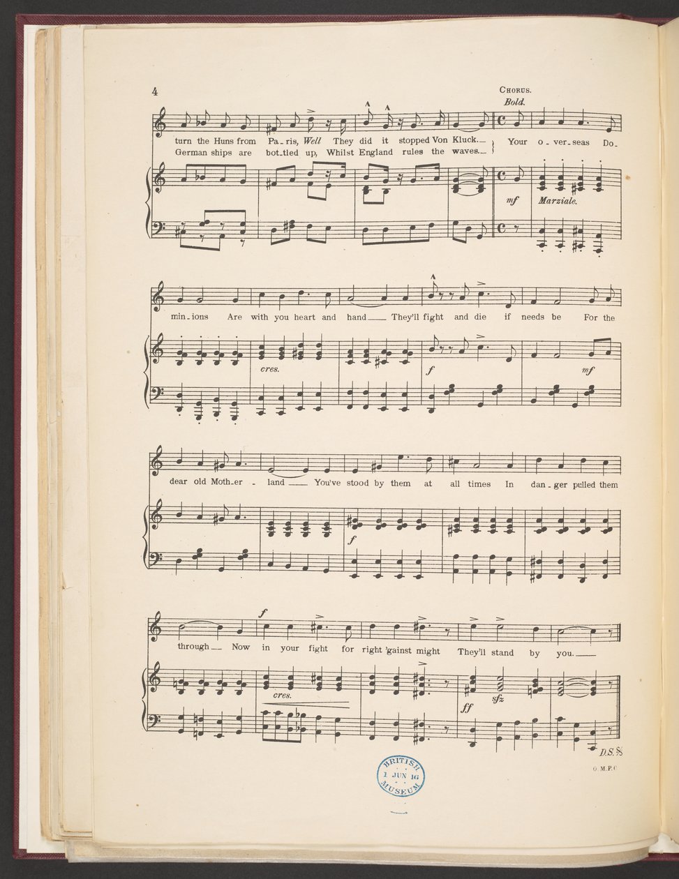 Partitura musical de la canción "We