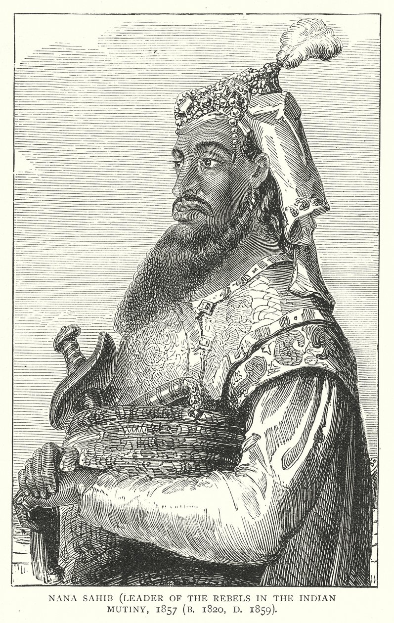 Nana Sahib (grabado) de English School