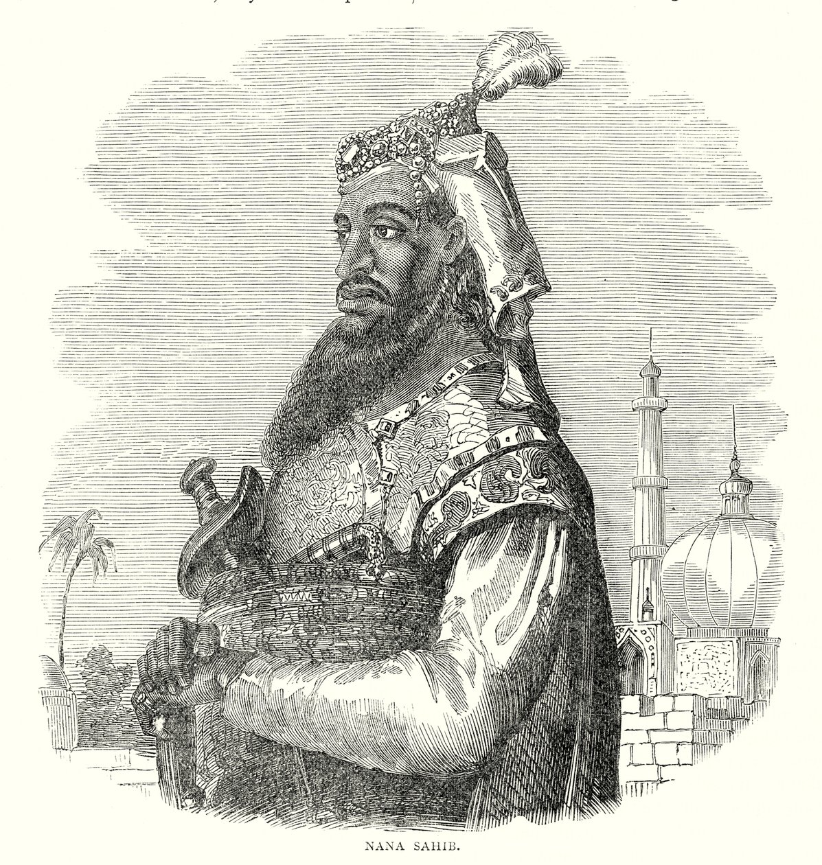 Nana Sahib (grabado) de English School