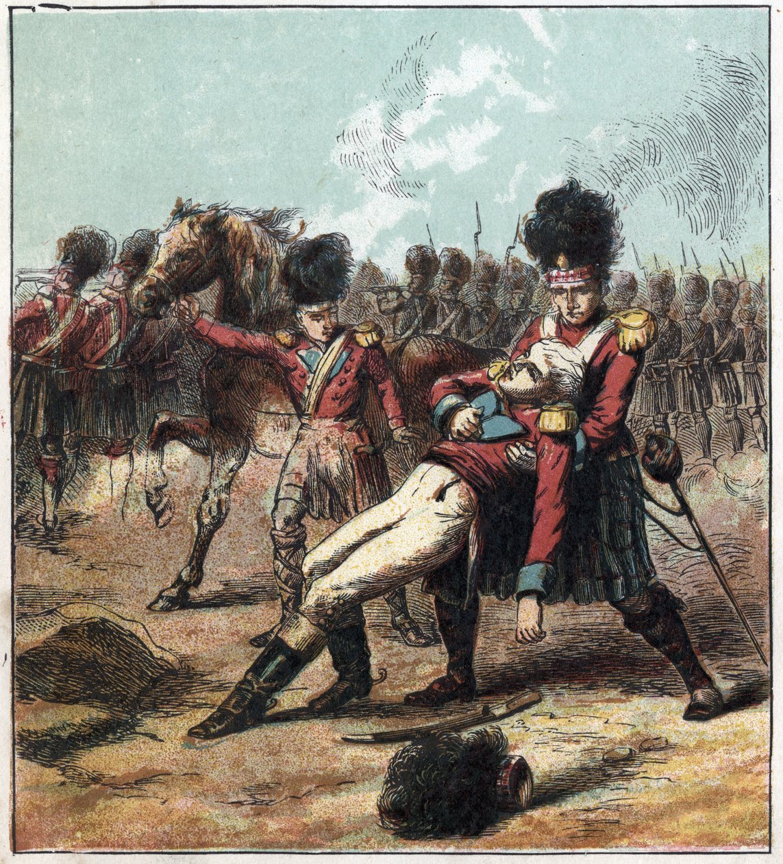 Guerra Napoleónica: Campaña (Expedición) de Egipto (1798-1801): las tropas del General Ralph Abercrombie (Abercromby) (1734-1801) derrotaron a las del General francés Menou (1750-1810) en Canope pero murió allí el 21/03/1801. 