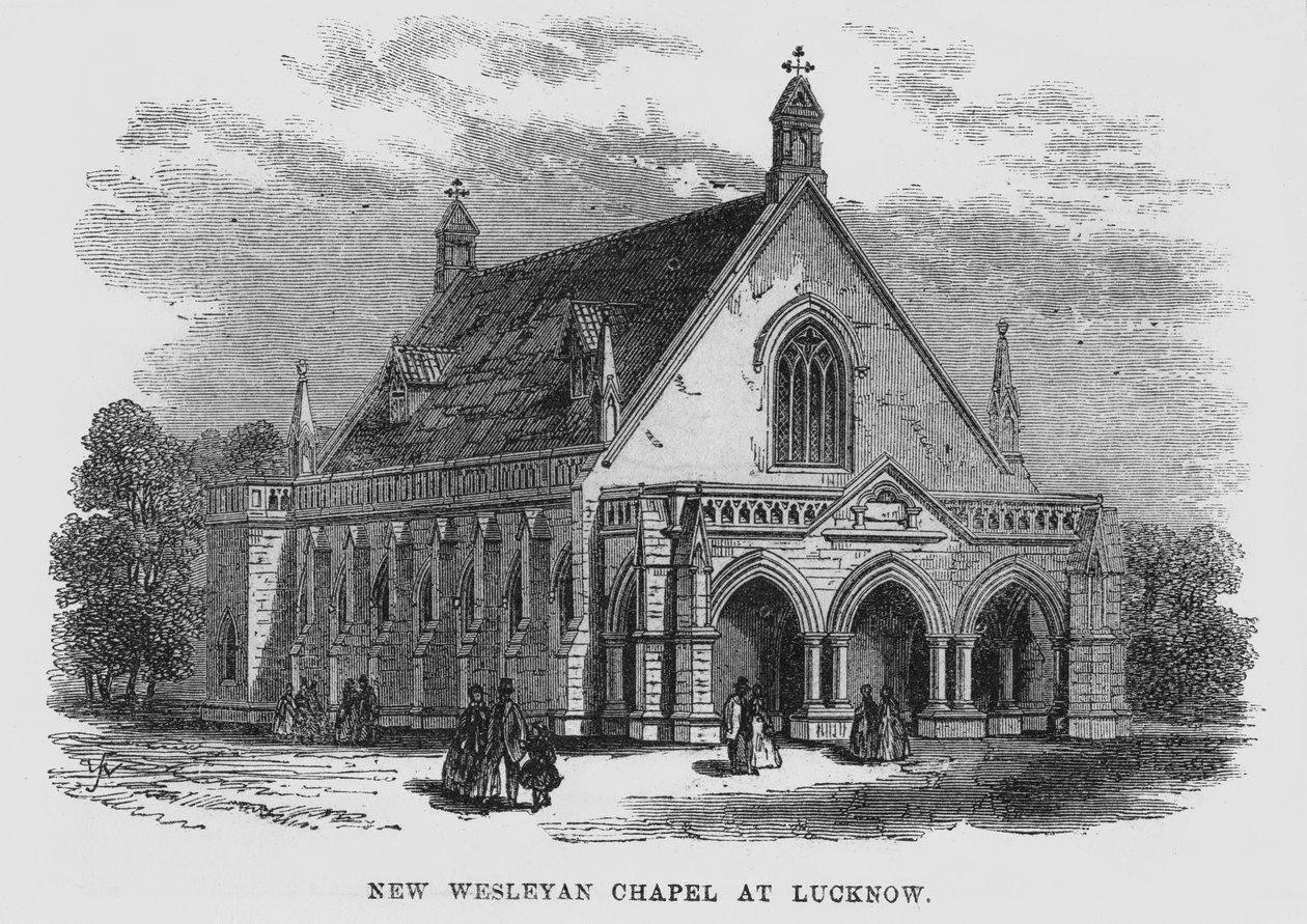 Nueva Capilla Wesleyana en Lucknow de English School